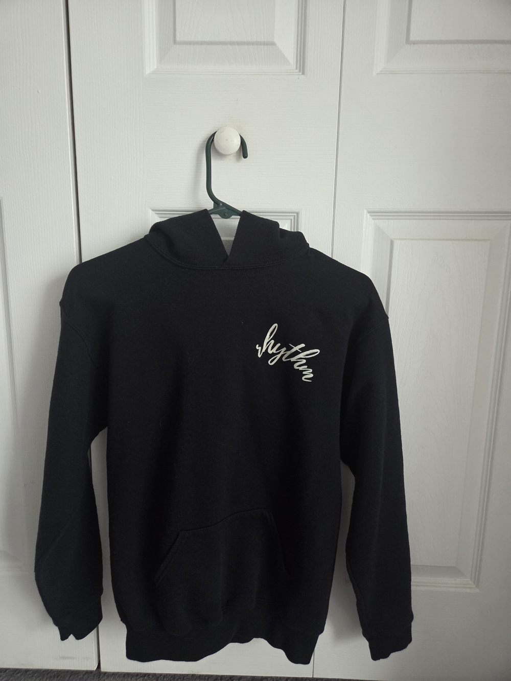 Jerzees XL Youth Black Pullover Hoodie Cotton Blend Long Sleeve